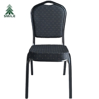 Chaises de banquet empilables en aluminium, en acier moderne, bon marché, durables, fabriquées en Chine, pour réception de mariage