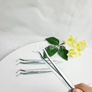 Pinzas para Pestañas de Acero Inoxidable de 14.5cm con Dientes de Sierra para Uso Industrial de Precisión - Product Image 4