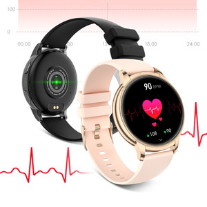 Reloj inteligente Maxtop con pantalla táctil grande para mujer, reloj inteligente IP68 resistente al agua con correa de acero, relojes inteligentes a la moda para mujer - Product Image 4