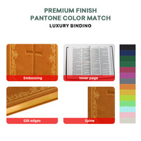 Vente en gros de Bibles personnalisées en gros, grand format, couverture rigide, impression OEM, pour églises et institutions religieuses, idéales comme cadeaux.