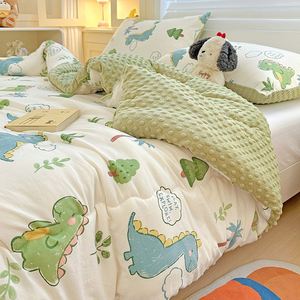 Edredones de invierno de algodón súper suave Manta de felpa de doble cara para invierno otoño - Product Image 6