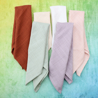 WML004 Serviettes en coton froissé double couche, torchons, chiffons à vaisselle et sets de table pour restaurants occidentaux et banquets – Vente chaude