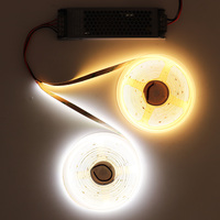 Fuente de alimentación de tira de luces LED, transformador de 24V, 12V, 60W, 100W, 150W, 200W, 300W, 400W, 500W, CA, CC, convertidor de controlador, silencioso, superfino