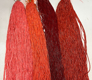 Großhandel 2*4mm Runde Bambusförmige Röhrenperlen Gefärbte Korallen-Zylinderperlen Stränge Rosa Orange Rot Korallenperlen Natürlich in Großmengen - Product Image 4
