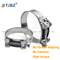 Collier de serrage métrique réglable en acier inoxydable robuste de type Euro pour raccords de conduite d'admission de turbocompresseur 19-500 mm