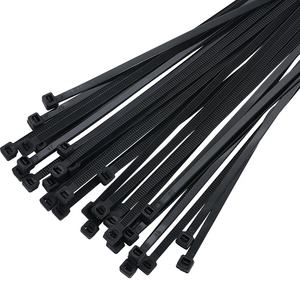 カスタマイズされたセルフロック高品質サプライヤー調節可能なナイロンケーブルジップタイホワイトブラックケーブルタイ8 * 380mmジップタイ - Product Image 3