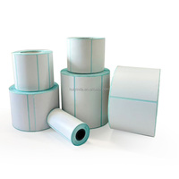 Gulungan stiker kustom kertas perekat langsung panas 4x6 label 100x150 label pengiriman gulungan label kode batang Printer