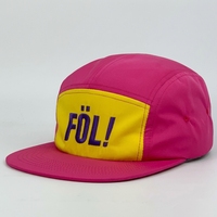 Casquette de performance en nylon à 5 panneaux avec logo personnalisé, imperméable, perforée au laser, séchage rapide, pour la course à pied et le camping en plein air