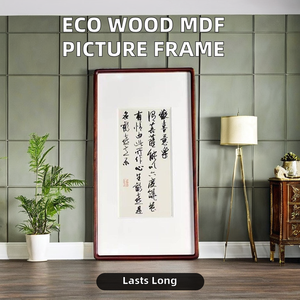 Tối thiểu sinh thái GỖ ĐÔI cửa sổ hình ảnh khung vát thiết kế MDF nổi khung UV hình ảnh Bền phong cách bằng gỗ khung hình - Product Image 2