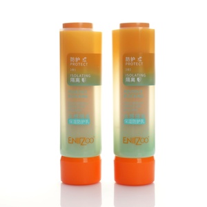 Tube de lotion vide personnalisé en forme de pétale à double compartiment avec bouchon à vis pour le stockage de crème et l'utilisation cosmétique – Vente en gros - Product Image 1