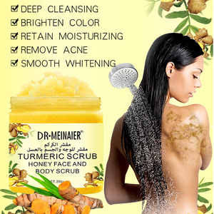 Hochwertiges Kurkuma-Peeling zur Erweichung abgestorbener Hautzellen - Reinigung - Regulierung der Ölproduktion - Ingwer-Badelotion 250g - Product Image 2