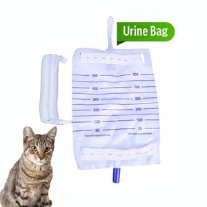 Sac à urine portable pour animaux de compagnie, usage vétérinaire, médical, <span class=keywords><strong>chat</strong></span>, urine, collecte de urine avec cathéter urinaire - Product Image 3