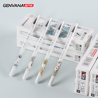 Stylos Gel à Pointe Aiguille 0,35 mm, Encre Noire et Bleue, Écriture Fluide, Motifs Chat et Floral Mignons, Vente en Gros Direct Usine, Logo Personnalisé