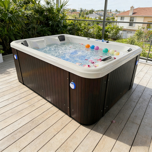 Prix <span class=keywords><strong>d</strong></span>'usine, <span class=keywords><strong>spa</strong></span> de natation de luxe personnalisable, 4 personnes, jets de massage hydromassants, systèmes <span class=keywords><strong>d</strong></span>'eau salée, éclairage LED pour villa, hôtel, gymnases - Product Image 1