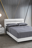 Muebles de dormitorio Cama doble Venta directa de fábrica Cama suave moderna Almacenamiento de cuero sintético