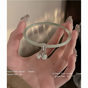 กำไลข้อมือแฟชั่นสไตล์กอธิคสำหรับเด็กผู้หญิงเครื่องประดับแนวพังก์ขายดีดีไซน์ใบไม้ประดับลูกปัด - Product Image 1