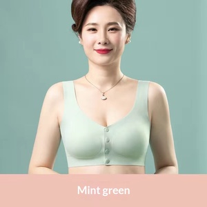 Reggiseno Estivo Sottile da <span class=keywords><strong>Donna</strong></span>, Stile Canotta, con Chiusura Frontale, Senza Ferretto, Senza Cuciture, Taglie Forti, in Nylon, per Mamme, Donne <span class=keywords><strong>di</strong></span> Mezza Età e Anziane - Product Image 6