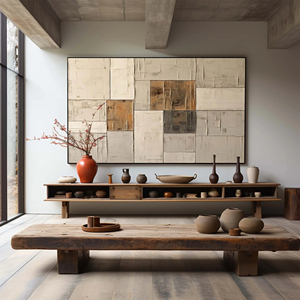 <span class=keywords><strong>Pintura</strong></span> Original en 3D, <span class=keywords><strong>Pintura</strong></span> al Óleo Pintada a Mano, Minimalismo Moderno, Paisaje Abstracto, Arte de Pared Grande, Lienzos Texturizados - Product Image 1