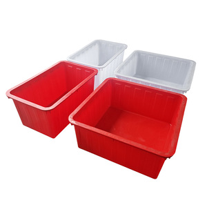 Extra Large <b>Rectangle</b> Plastic Storage <b>Bin</b> For Garage Neatening And Storage Stackable Food Container - Product Image 1