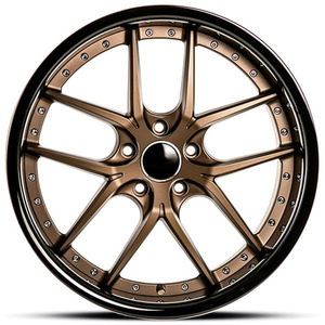 Jantes de voiture en <span class=keywords><strong>bronze</strong></span> avec bordures noires, 18 à 26 pouces, en alliage d'aluminium, 2 pièces, forgées, pour <span class=keywords><strong>Lamborghini</strong></span> <span class=keywords><strong>Urus</strong></span>, Dodge Challenger - Product Image 2