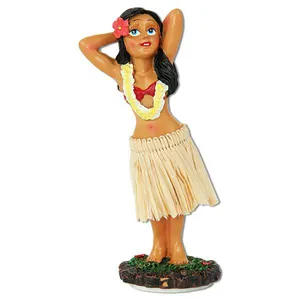 New online Hawaii dancing resin hula girl souvenirs