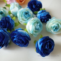 Boutonnières florales roses, corsages de poignet, têtes de fleurs en soie embossées à la main pour décoration DIY - Accessoires en gros pour fleurs de gâteau