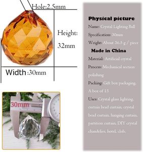 Fghhbl — lustre suspendu à facettes K9, luminaire de couleur, <span class=keywords><strong>boule</strong></span> de prisme en cristal, bon marché, vente en gros - Product Image 5