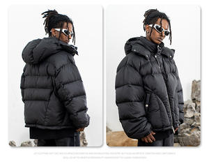 Elegante abrigo grueso para exteriores, chaqueta Parka para hombres y mujeres, chaqueta acolchada de invierno frío con logotipo personalizado - Product Image 3