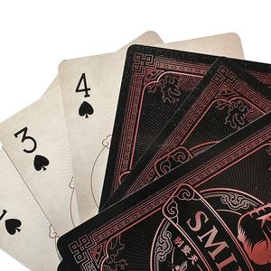Impression personnalisée <span class=keywords><strong>Acheter</strong></span> en gros de haute qualité Logo noir US Koweït Fabricants d'imprimantes en plastique Papier Cartes à jouer <span class=keywords><strong>Poker</strong></span> en vrac - Product Image 6