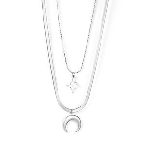 สร้อยคอจี้ห้อยโซ่สแตนเลสชุบทองขายส่งแฟชั่น - Product Image 1