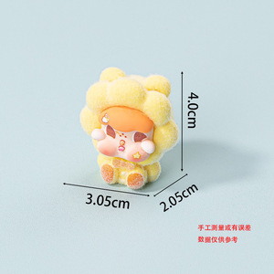 จี้เรซิ่นรูปดอกทานตะวันสีแดงสดใส น่ารักแบบการ์ตูน สำหรับทำเครื่องประดับ DIY ของตกแต่งโทรศัพท์ - Product Image 3
