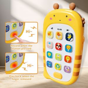 Jouet musical pour bébé-Jeu d'apprentissage pour enfants Jouet pour enfants Téléphone portable intelligent de <span class=keywords><strong>6</strong></span> à 12 <span class=keywords><strong>mois</strong></span> avec enregistrement et lecture - Product Image 2
