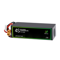 Batterie lithium-ion haute décharge 14.8V 22.2V 5500mah 120C 4S 66000mAh prix usine pour Drone/jouets RC