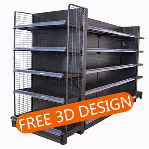 Étagère murale pour magasin, vente au détail, gondole, Double face - Product Image 6