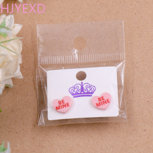 ERS577ER1363 Thiết Kế Phổ Biến Quà Tặng Cho Cô Ấy Là Bông Tai Của Tôi Laser Cut Tim Acrylic Valentine Stud Earrings - Product Image 4