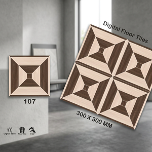 Carreaux de sol en céramique émaillée imprimés numériquement 30x30cm, design marbre mat pour revêtement de sol intérieur - Product Image 2