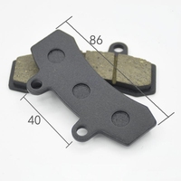 Kampas Rem Belakang Sepeda Motor Listrik Baru ZBY (Rem Cakram) Bebas Asbes 3% Serbuk Tembaga 86x43x7.6mm untuk Model Z-607 2500km