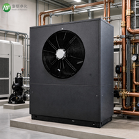 Pompe à chaleur air-eau commerciale à très basse température, fonctionnement silencieux, chauffage à -25°C pour hôtel, villa, haute efficacité, R410