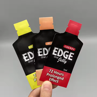 Pochette en plastique en forme de bouteille avec logo personnalisé, sachet liquide de 5 ml et 40 ml pour les boissons énergétiques en gel