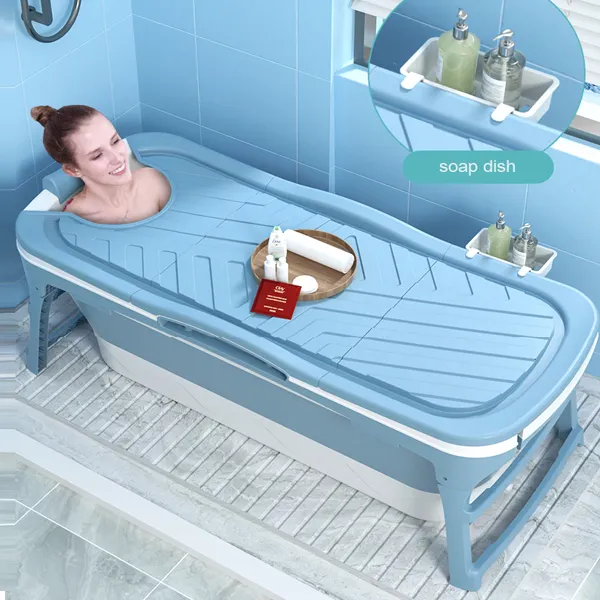 大人用1430 MMポータブル自立型折りたたみ式浴槽2021