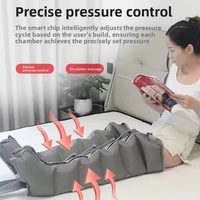 Masseur pour les pieds et les jambes, bottes de compression d'air à 6 chambres, taille réglable, AS ALL STAR CE