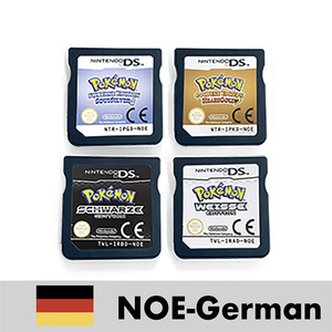 Carte de jeu filaire en plastique NOE German SoulSilver HeartGold Black 1 WHITE 1 pour DS 3DS, plusieurs langues - Product Image 1