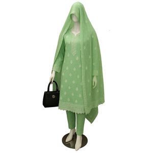 Traje Tradicional Pakistaní Elegante Annisa, Reversible, Largo hasta el Suelo, para Mujer, Venta al Por Mayor, 3 Piezas, Completamente Cosido, Listo para Usar, ODM - Product Image 3