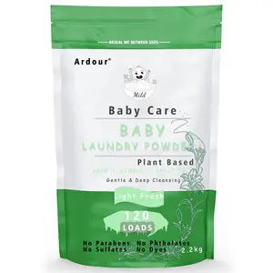 Listo para enviar, detergente ligero y fresco para ropa de bebé, elimina las manchas de excremento de fórmula, extra suave para recién nacidos