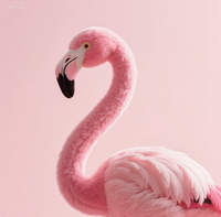 Jouet en peluche personnalisé oiseau flamant rose mignon jouets en peluche intéressants le système des animaux aquatiques d'Amérique du Sud