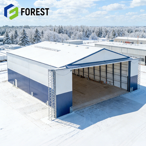 Hangar d'avion en structure métallique résistant au vent, fabriqué en Chine, prêt à être expédié pour l'aviation - Product Image 1