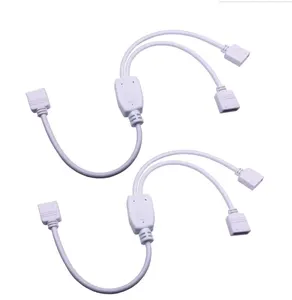 Soulin 1 femmina Dual 2 femmina 4-Pin Splitter cavo per LED Strip connettore 2-Way RGB 5050/3528 USB tipo Splitter filo elettronico - Product Image 1