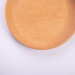 Plato de Madera de Haya Natural de 19 cm, Redondo, para Servir Postres y Desayunos, a Precios Excepcionales - Product Image 3