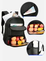 Sac à dos isotherme imperméable multifonctionnel pour ordinateur portable avec compartiment de refroidissement isolé pour pique-nique, camping et voyages