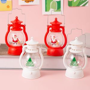 Christmas Oil Lamp Mini Portable Night Light <b>Battery</b> Operated Tap Control Plastic Lantern Window Decoration Ornament - Product Image 1